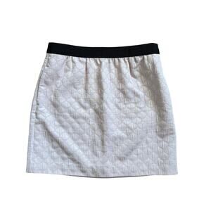 Ann Taylor Loft Blush Pink Textured Mini Skirt Size 8 Office Party Preppy